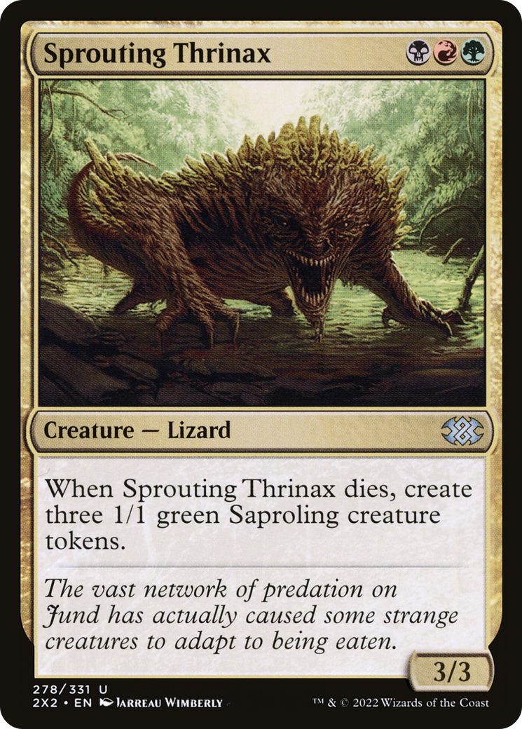 Sprouting Thrinax [Double Masters 2022] Foil