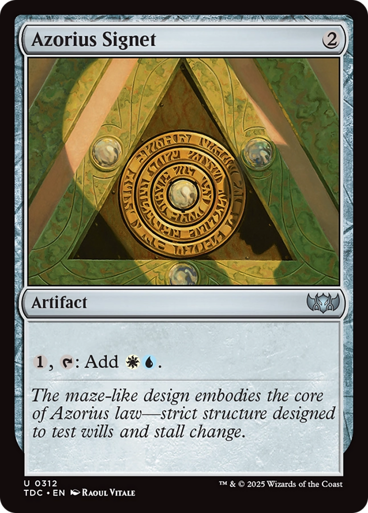 Azorius Signet (312) [Commander: Tarkir: Dragonstorm]