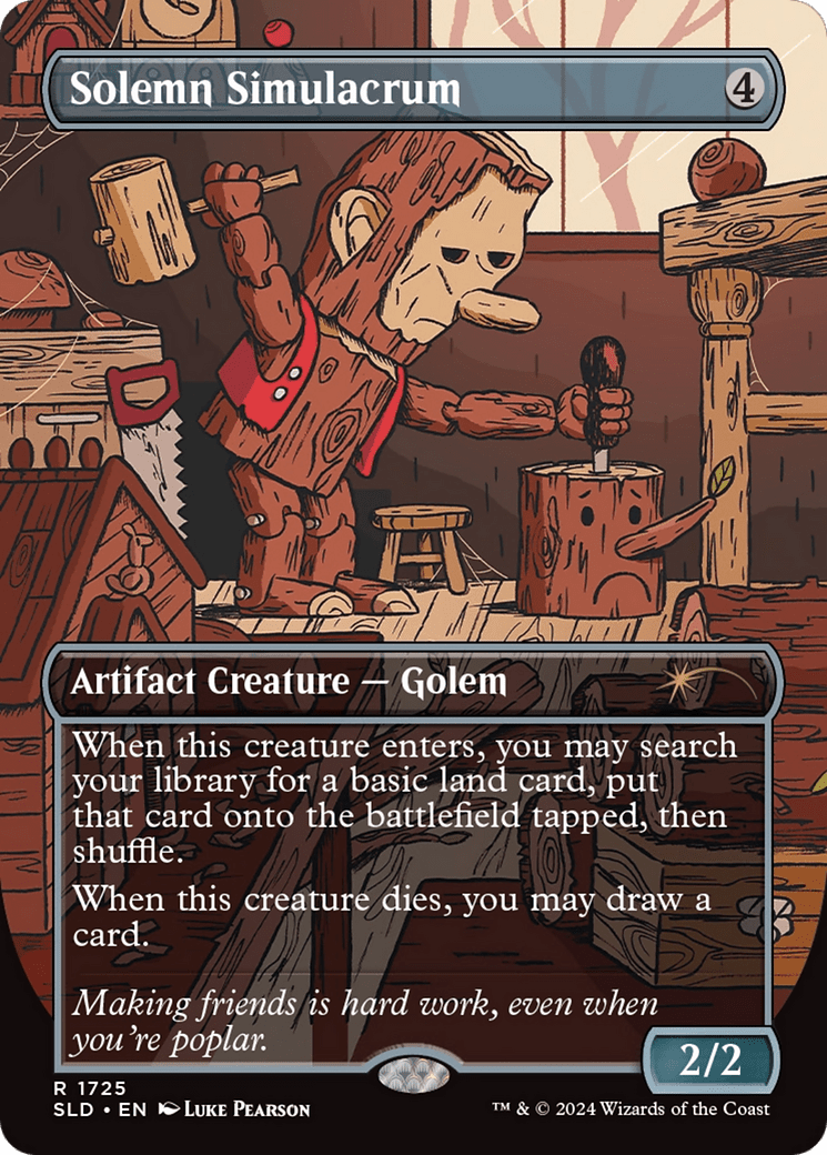 Solemn Simulacrum (1725) [Secret Lair Drop]  (Borderless) Foil