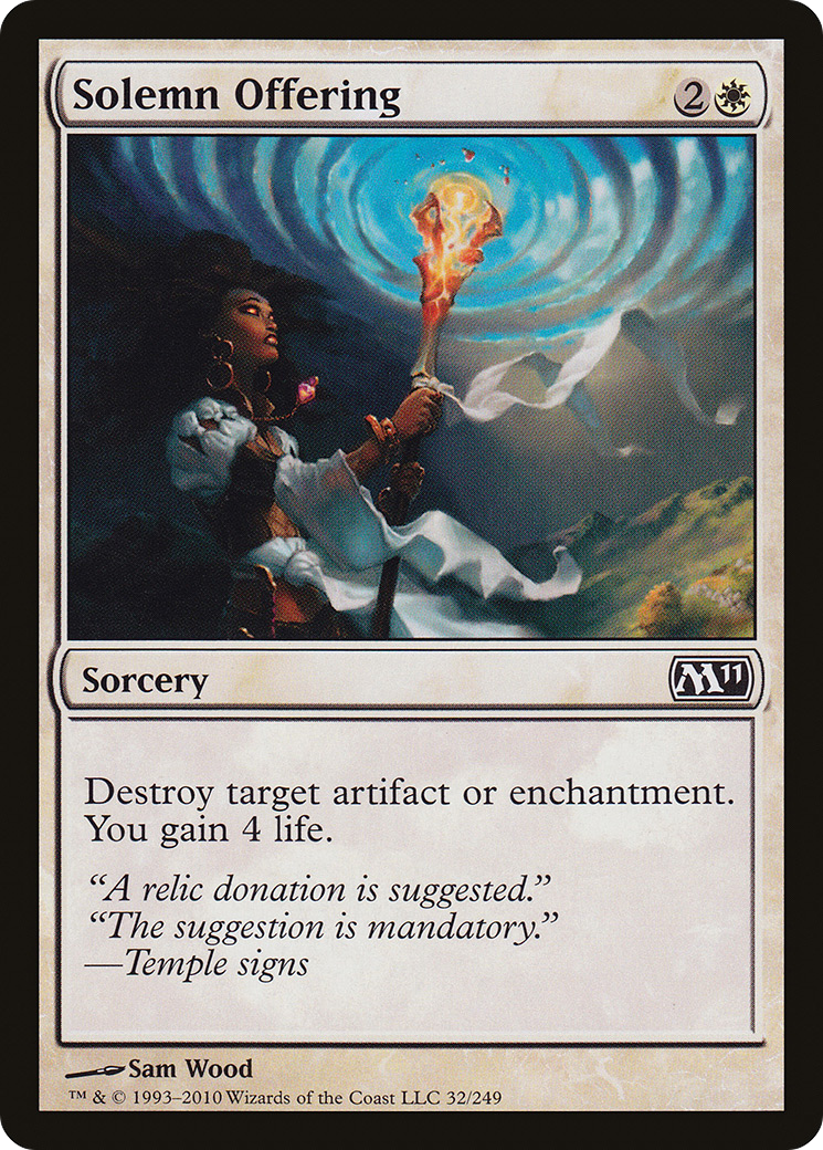 Solemn Offering [Magic 2011] Foil