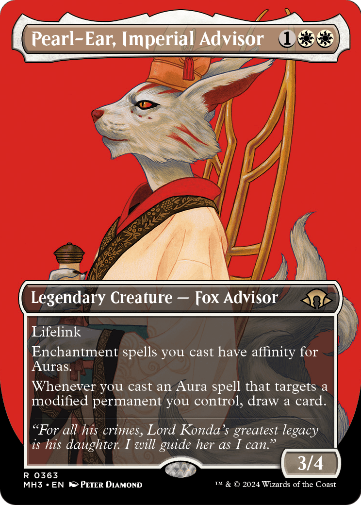 Pearl-Ear, Imperial Advisor (Borderless) [Modern Horizons 3] Foil
