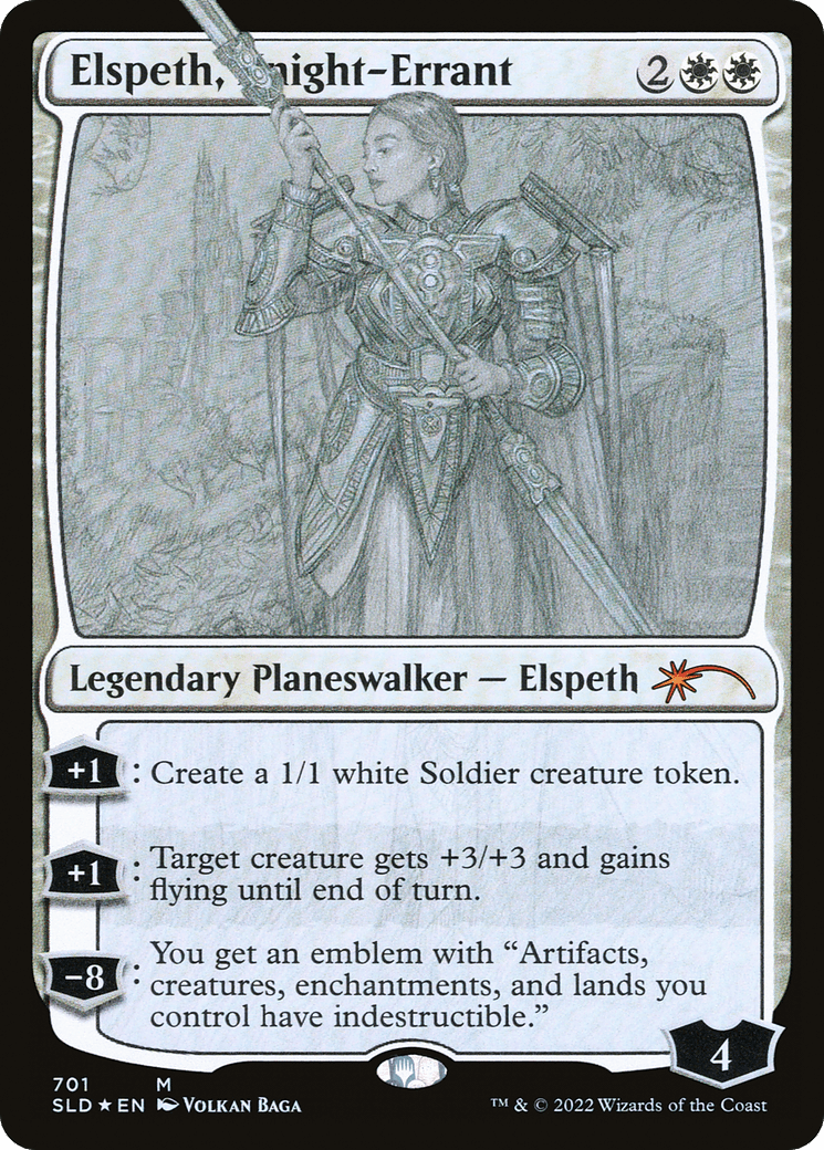 Elspeth, Knight-Errant (Sketch) [Secret Lair Drop Promos] Foil