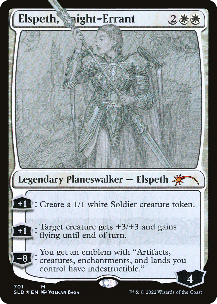 Elspeth, Knight-Errant (Sketch) [Secret Lair Drop Promos] Foil