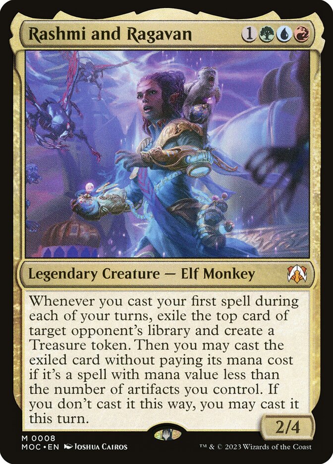 Rashmi and Ragavan 8/444 (Commander: March of the Machine)  - Foil