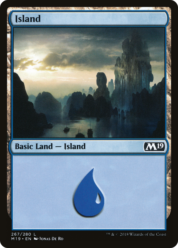 Island (267) [Core Set 2019] Foil