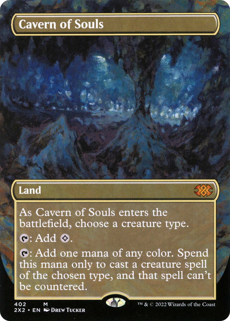 Cavern of Souls (Borderless Alternate Art) [Double Masters 2022] Foil