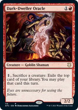 Dark Dweller Oracle 119/62 (Commander: Adventures in the Forgotten Realms) 