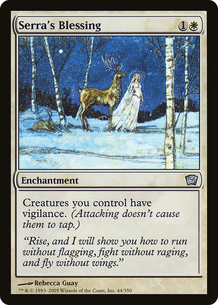 Serra's Blessing [Ninth Edition] Foil