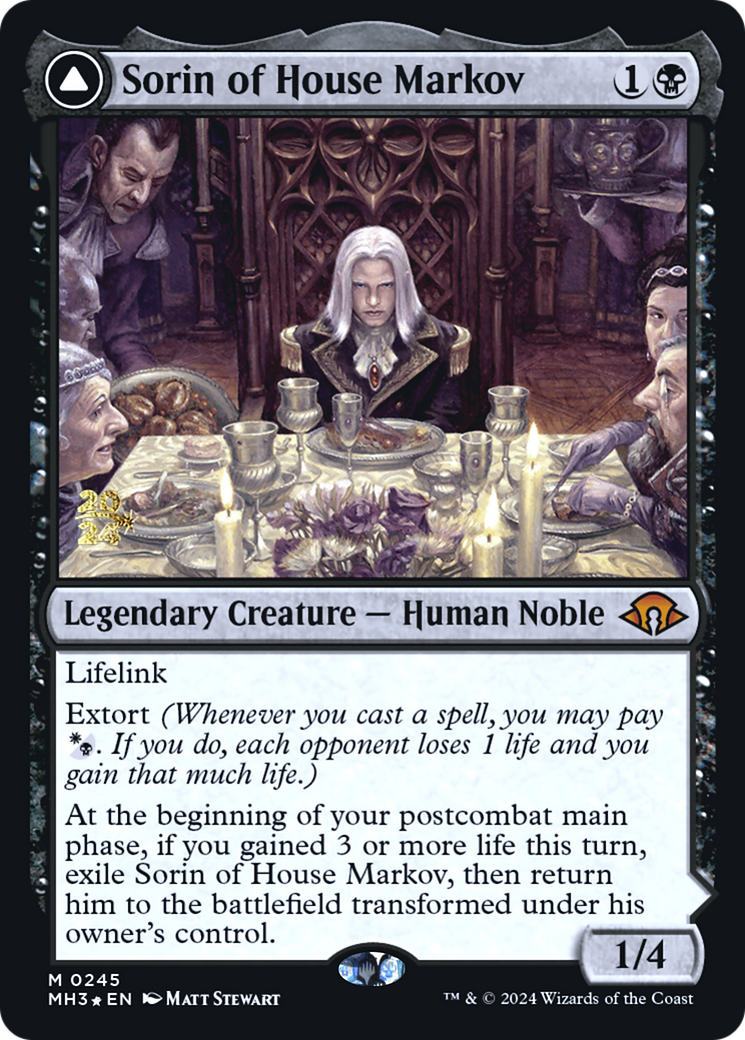 Sorin of House Markov [Modern Horizons 3 Prerelease Promos]