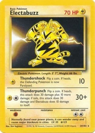 Electabuzz 020/102 - Base Set