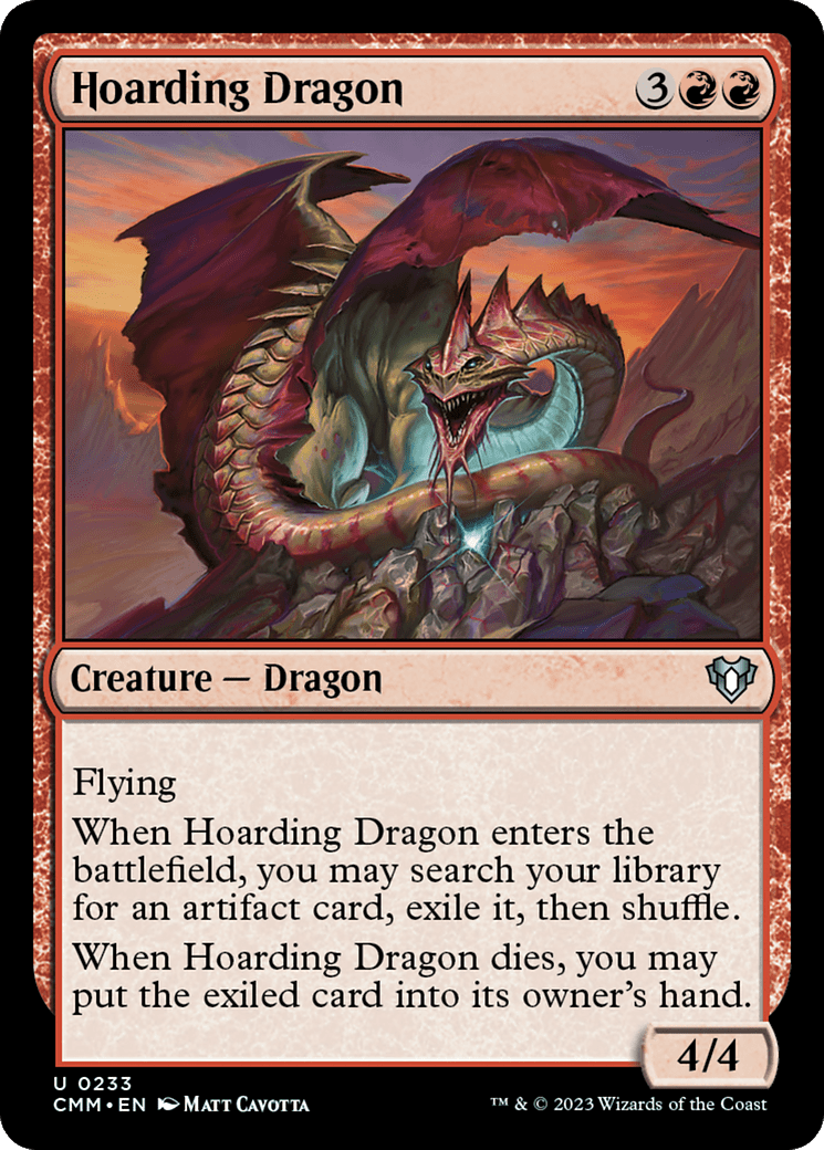 Hoarding Dragon [Commander Masters] Foil