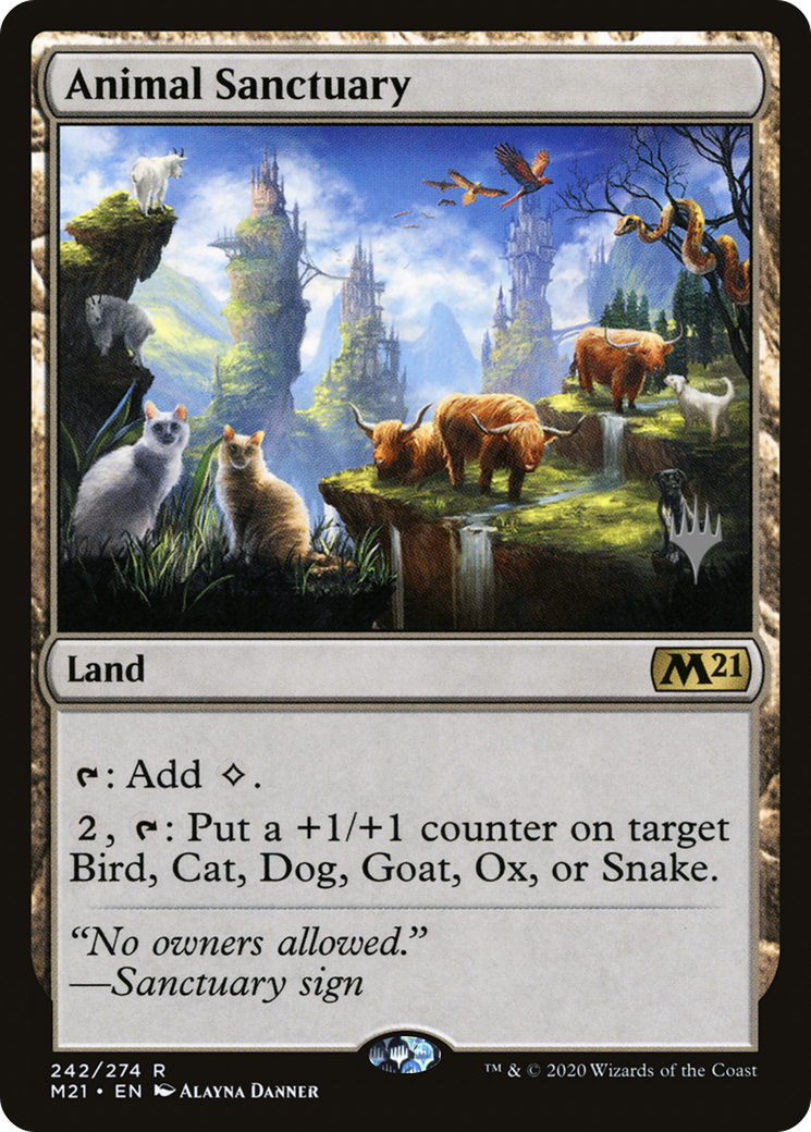 Animal Sanctuary (Promo Pack) [Core Set 2021 Promos] Foil
