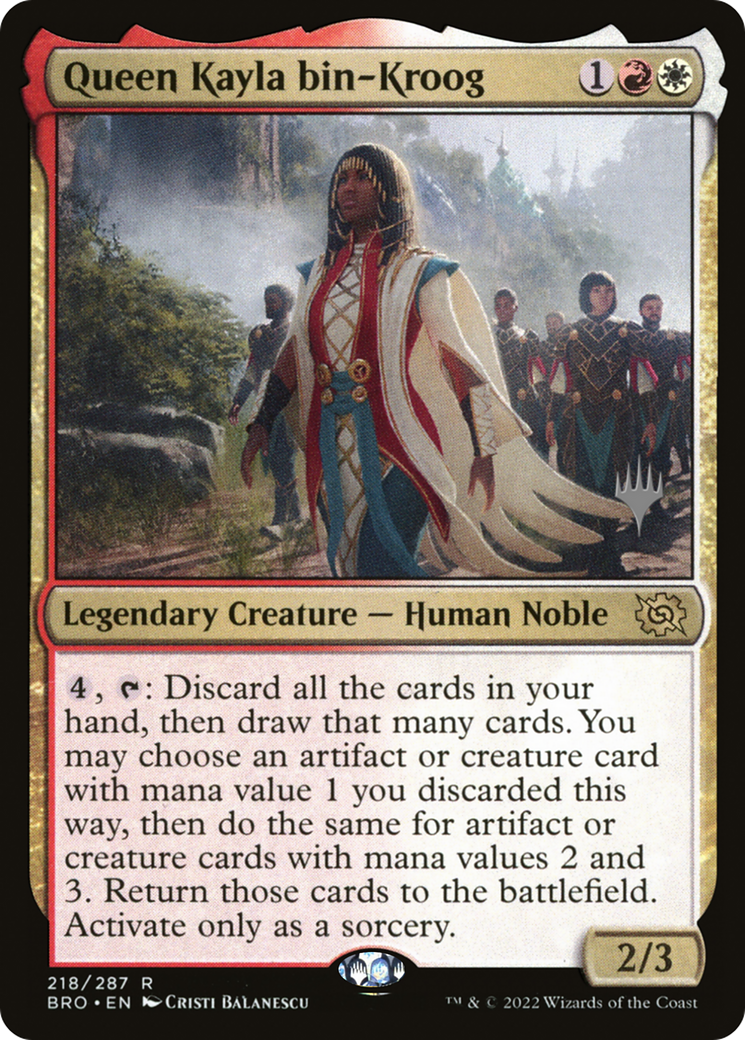 Queen Kayla bin-Kroog (Promo Pack) [The Brothers' War Promos] Foil