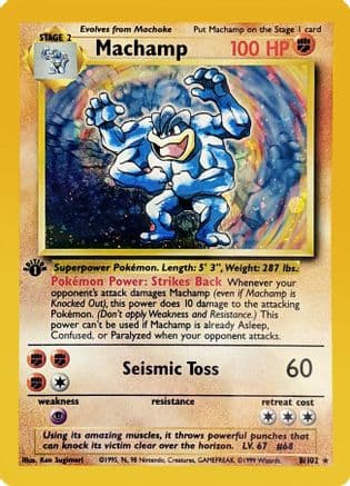 Machamp 008/102 - Deck Exclusives 1st Edition Holofoil
