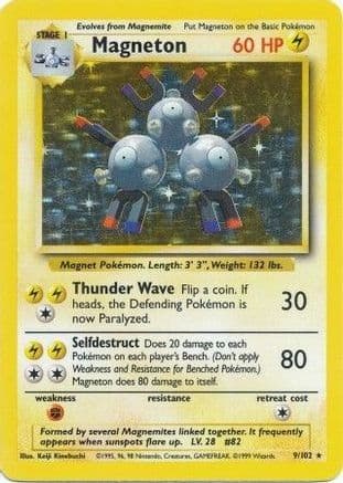 Magneton 009/102 - Base Set Holofoil