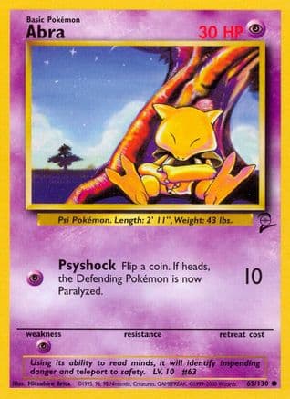 Abra 065  Base Set 2 - Common