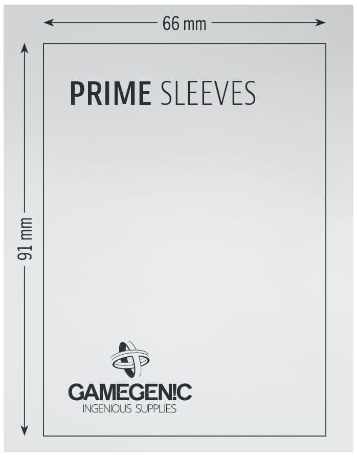 Gamegenic | Matte Prime Card Sleeves | Red (66 x 91mm) - 100ct