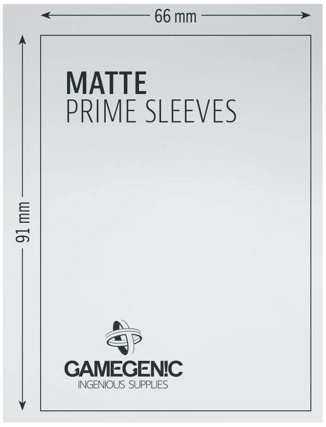 Gamegenic | Matte Prime Card Sleeves | Yellow (66 x 91mm) - 100ct