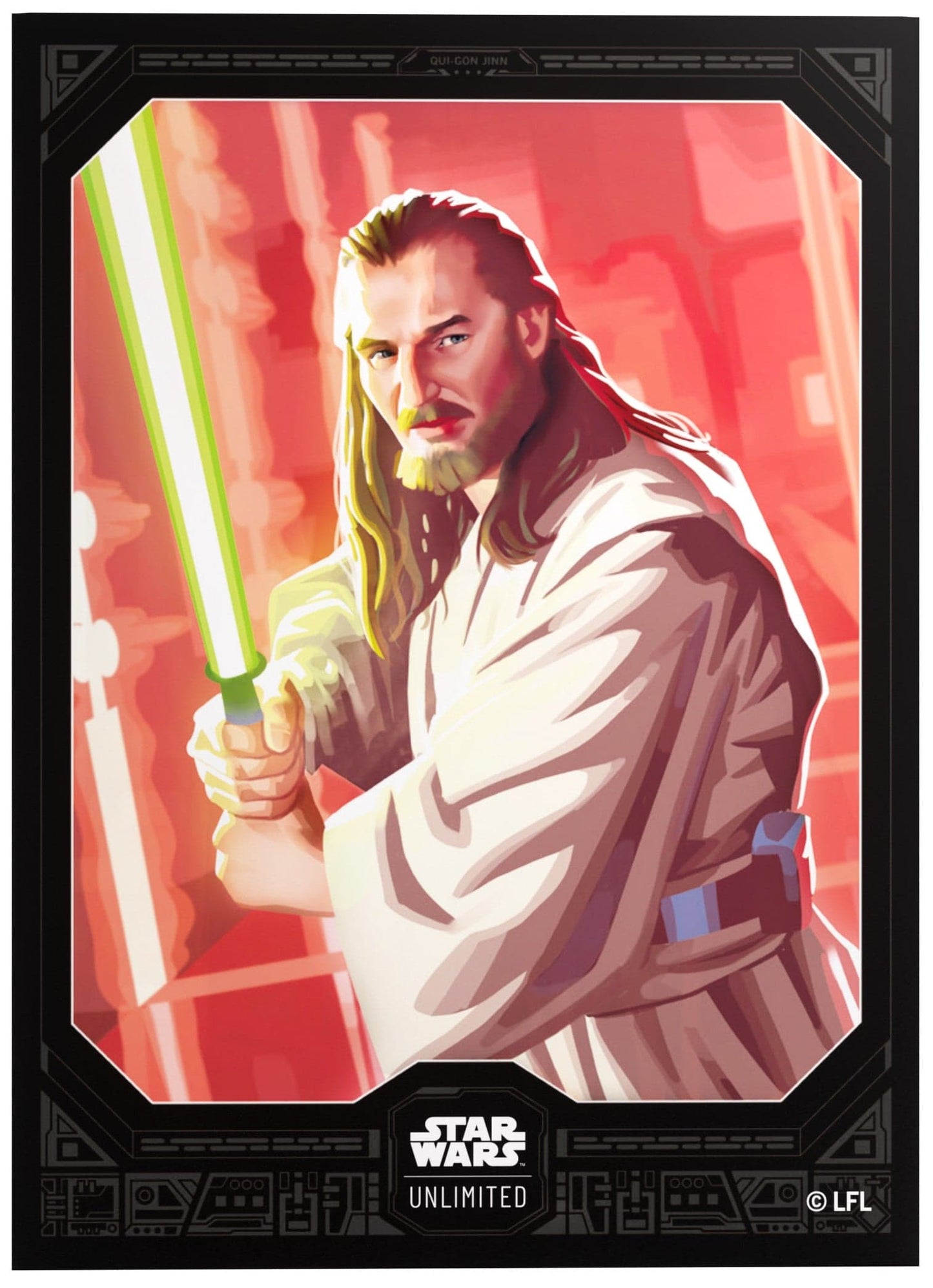 Star Wars: Unlimited | Premium Art Sleeves - Qui-Gon Jinn