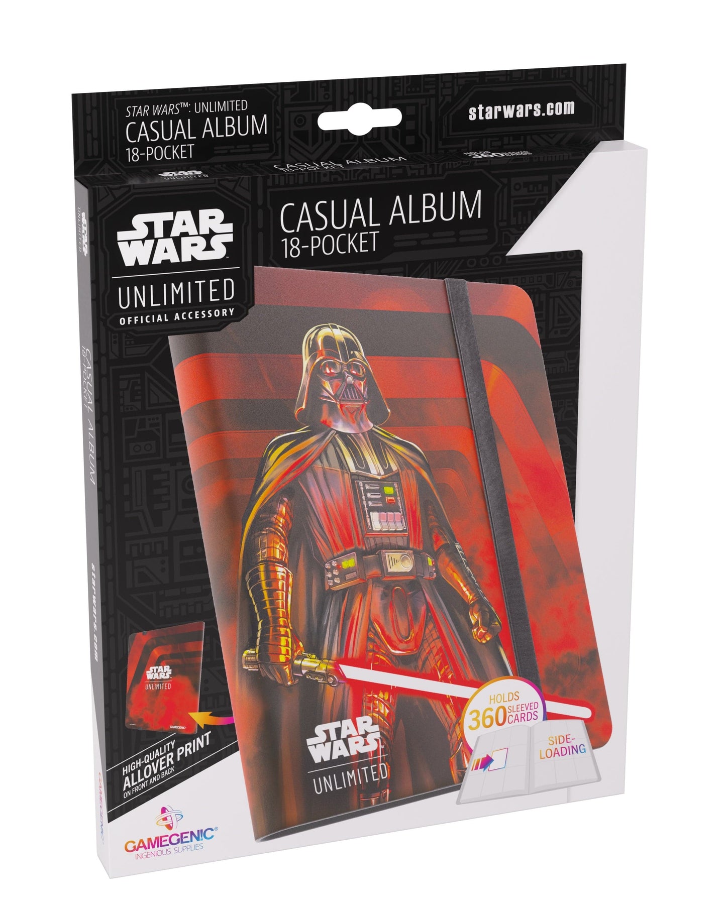 Gamegenic | Star Wars: Unlimited Casual Album 18-Pocket | Darth Vader - Unstoppable