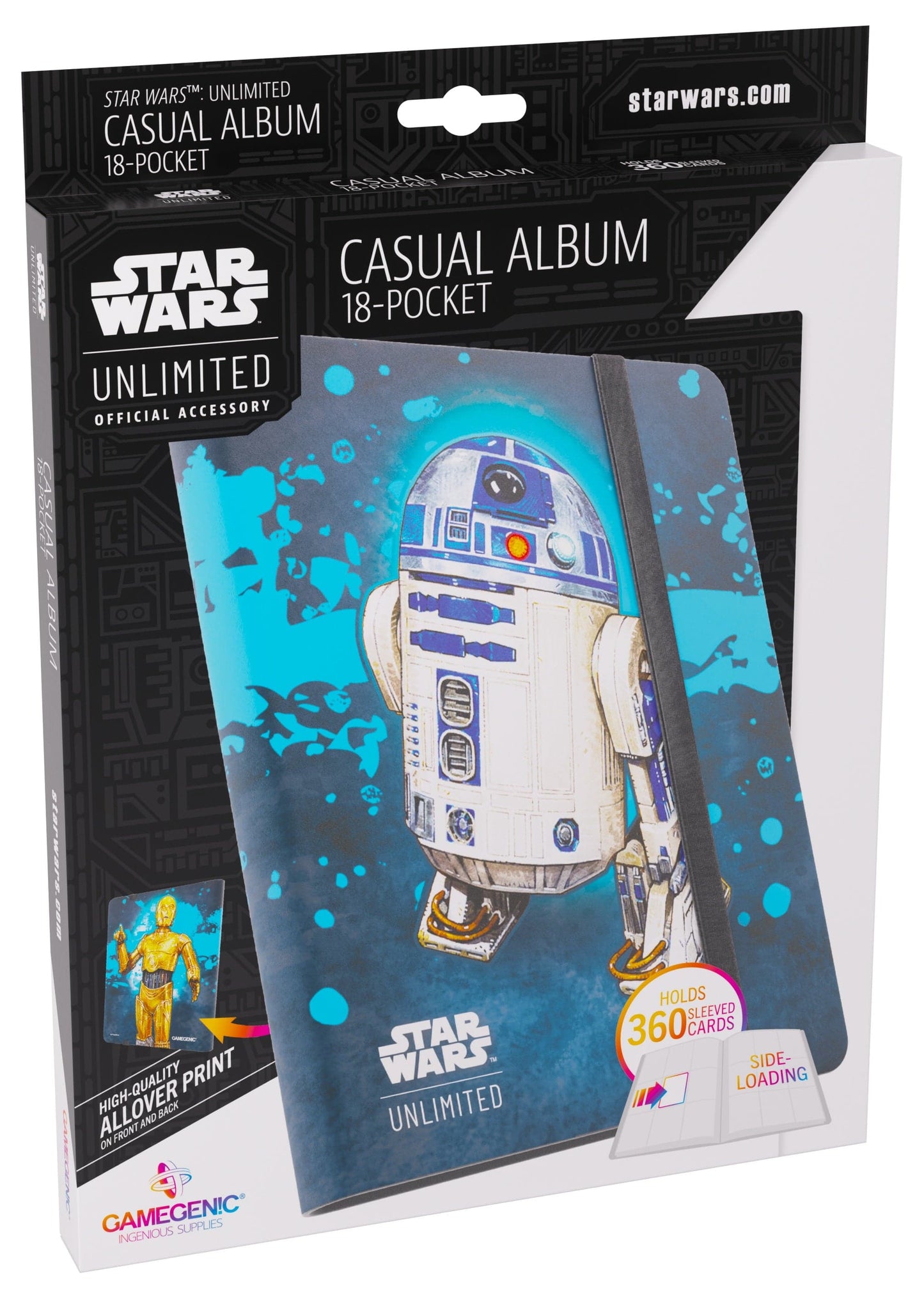 Gamegenic | Star Wars: Unlimited Casual Album 18-Pocket | C3PO/RD-D2