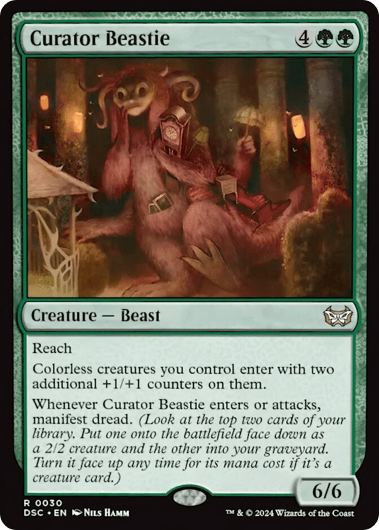 Curator Beastie (Extended Art) [Duskmourn: House of Horror Commander]