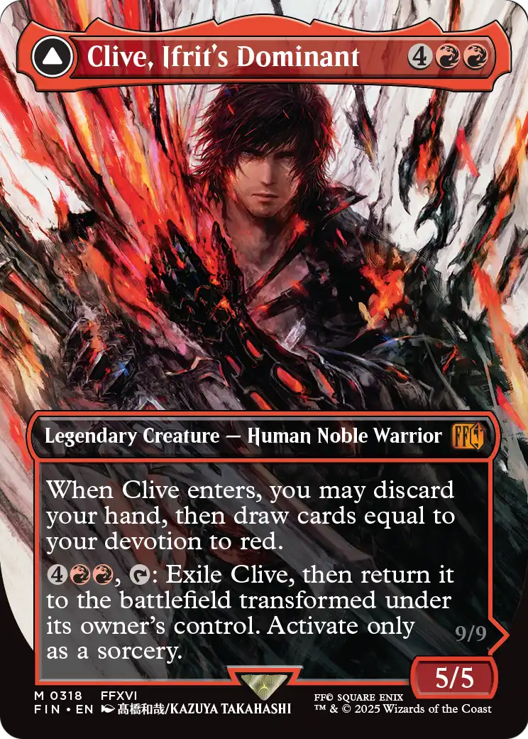 Clive, Ifrit's Dominant (Borderless) (0318) (318) [FINAL FANTASY]  Foil