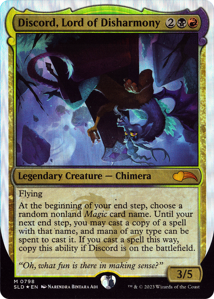 Discord, Lord of Disharmony [Secret Lair Drop Series] Foil