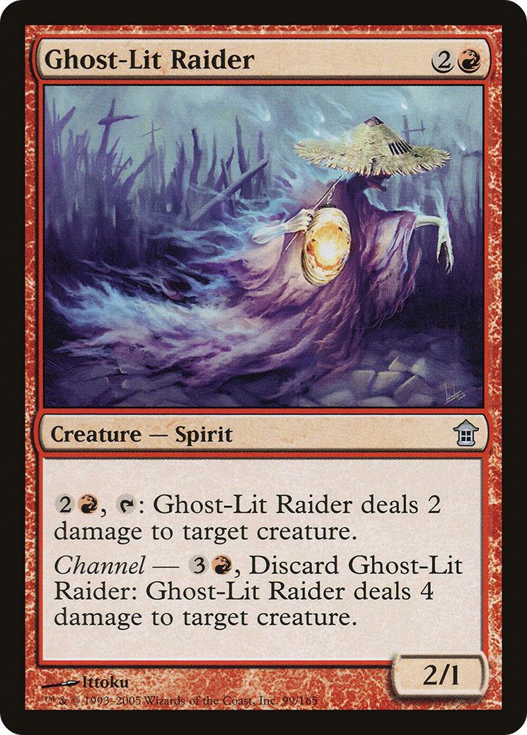 Ghost-Lit Raider [Saviors of Kamigawa] Foil