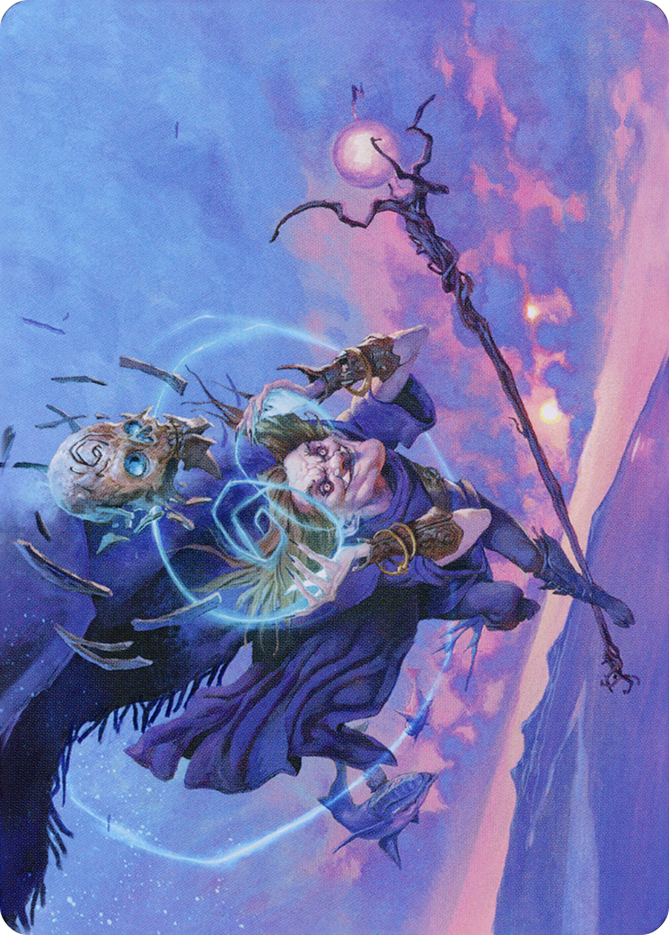 Zur, Eternal Schemer // Zur, Eternal Schemer (ADMU-056) - Dominaria United Art Series (Borderless) Foil
