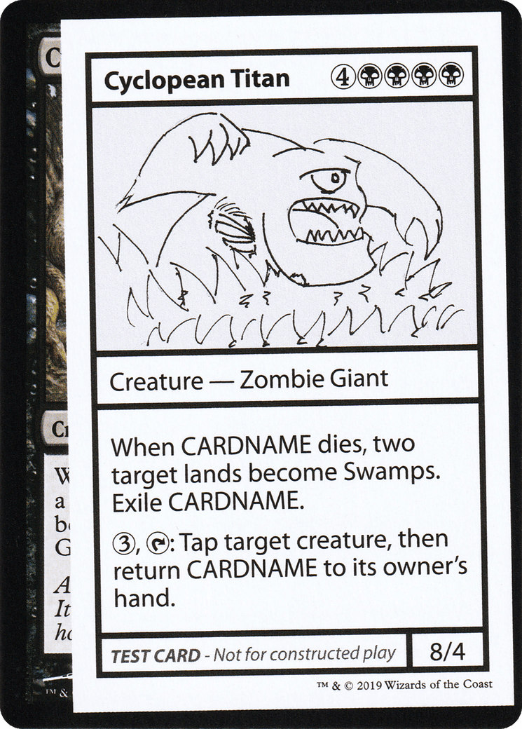 Cyclopean Titan (2021 Edition) [Mystery Booster Playtest Cards]