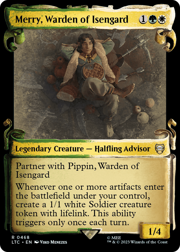 Merry, Warden of Isengard [The Lord of the Rings: Tales of Middle-Earth Commander Showcase Scrolls] Foil