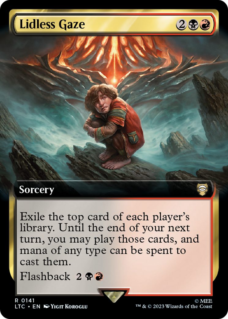 Lidless Gaze (141) [Tales of Middle-earth Commander] : (Extended Art) Foil