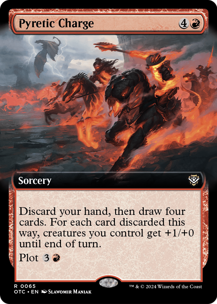 Pyretic Charge (Extended Art) [Outlaws of Thunder Junction Commander] Foil