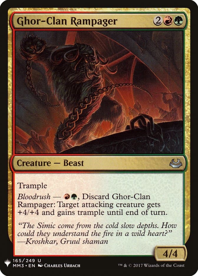 Ghor-Clan Rampager |  (MM3-165) [The List]
