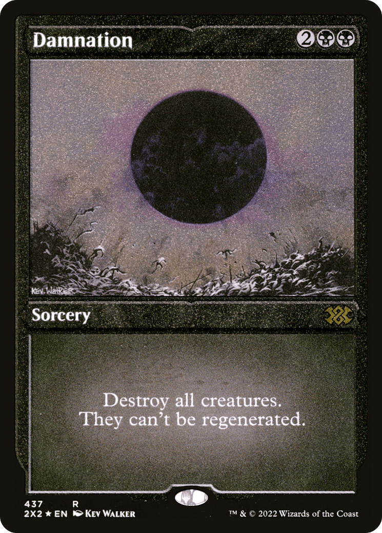 Damnation (Foil Etched) |  Foil (437) [Double Masters 2022]