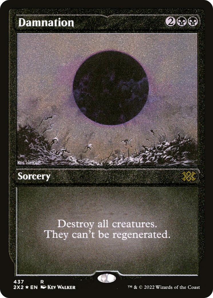 Damnation (2X2-437) - Double Masters 2022 Etched Foil