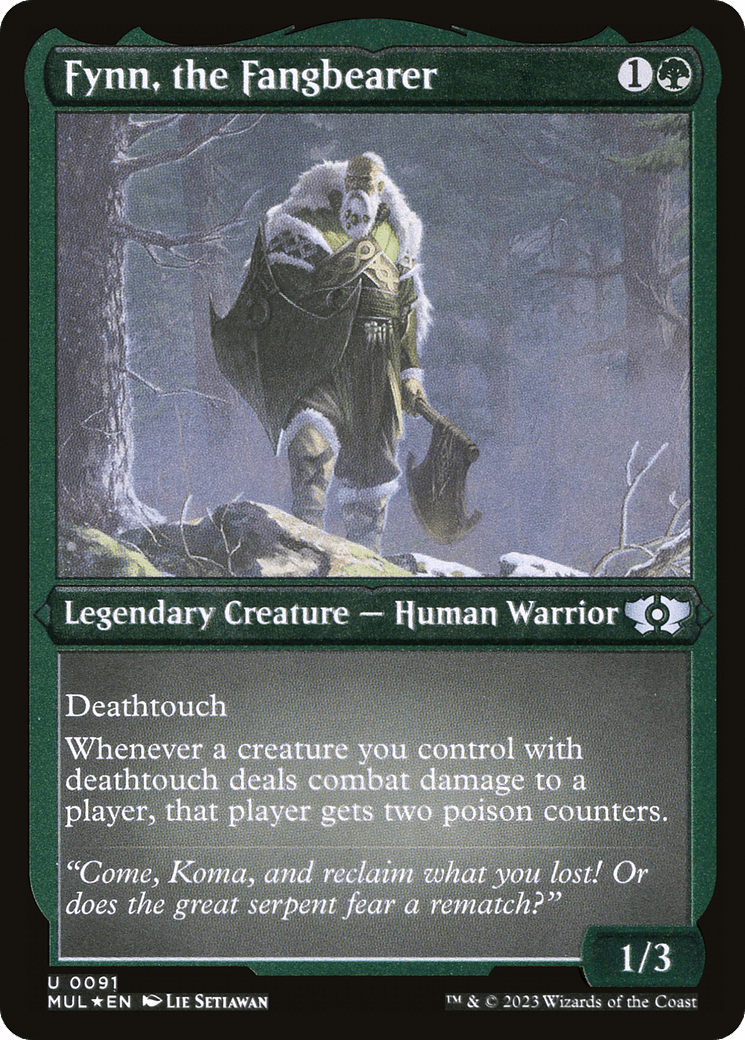 Fynn, the Fangbearer (Foil Etched) |  Foil (091) [Multiverse Legends]