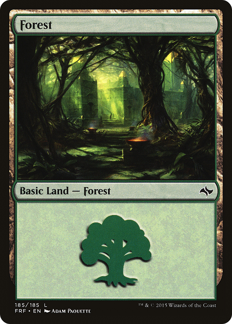 Forest (185) [Fate Reforged] Foil