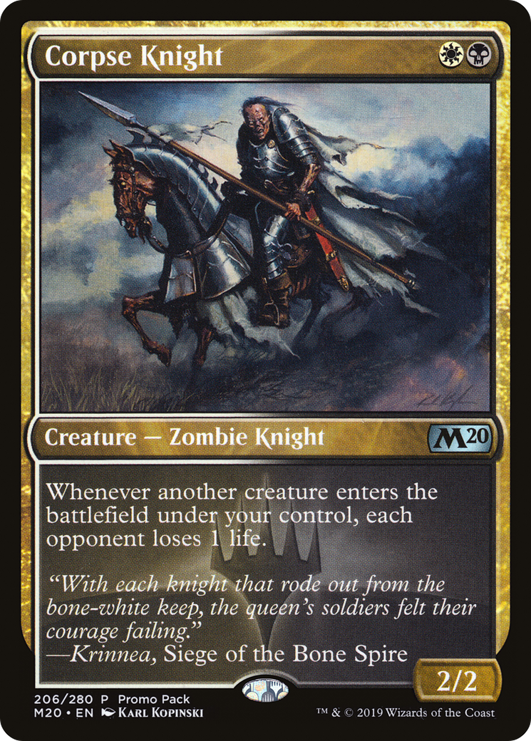 Corpse Knight (Promo Pack) [Core Set 2020 Promos] Foil