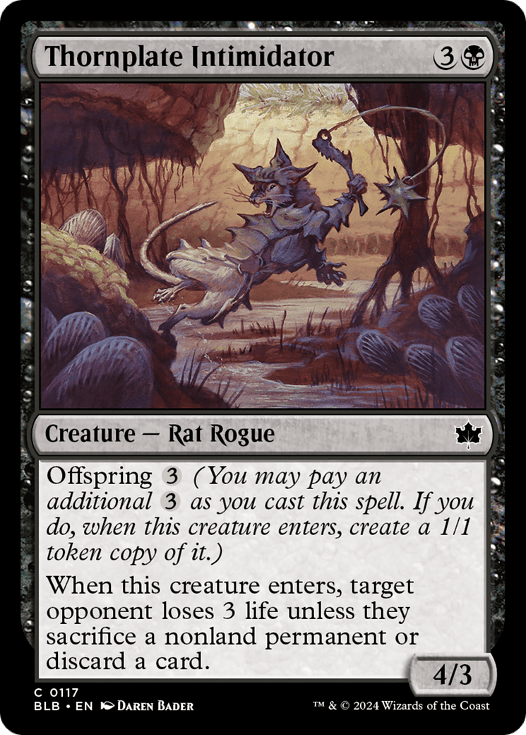 Thornplate Intimidator [Bloomburrow] Foil