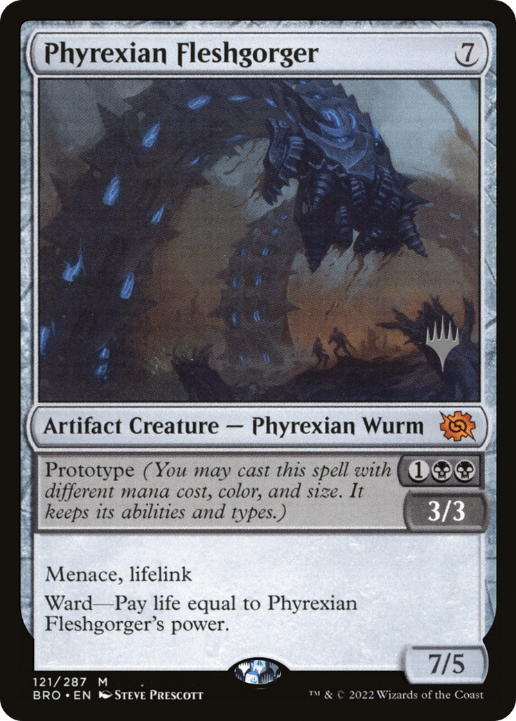 Phyrexian Fleshgorger (Promo Pack) [The Brothers' War Promos] Foil