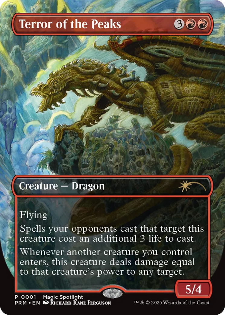 Terror of the Peaks (001) [Spotlight Series]  (Borderless) Foil