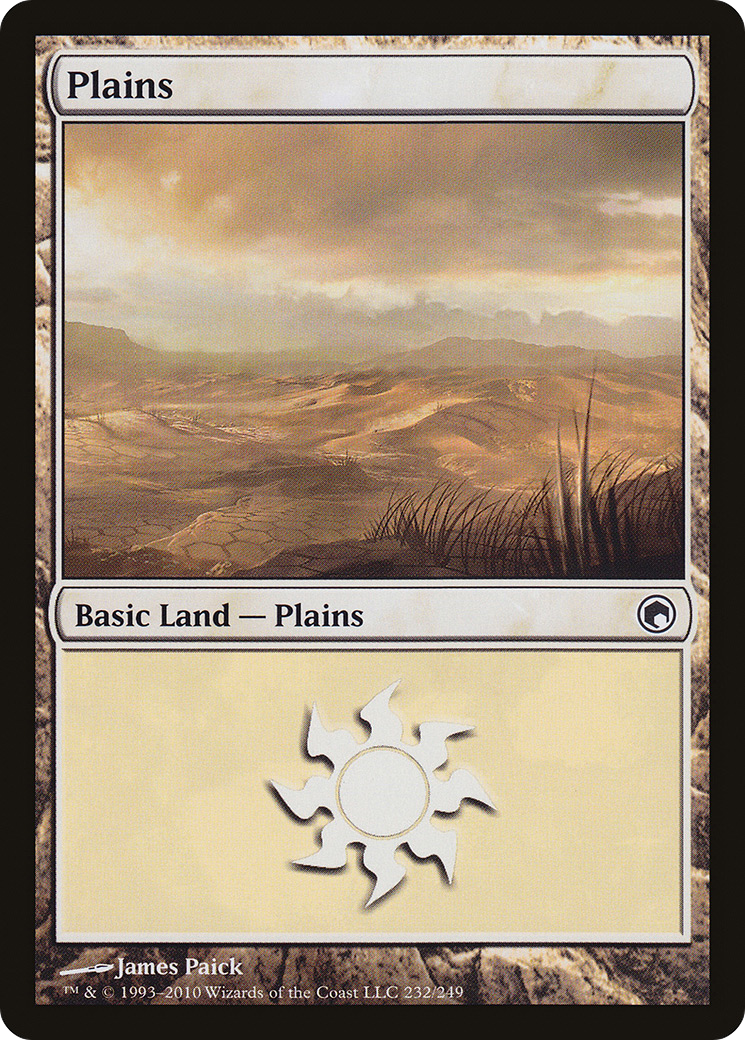 Plains (232) [Scars of Mirrodin] Foil
