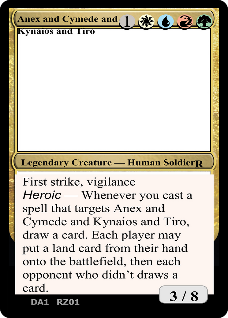 Anax and Cymede & Kynaios and Tiro (DA1-RZ01A) - Unknown Event