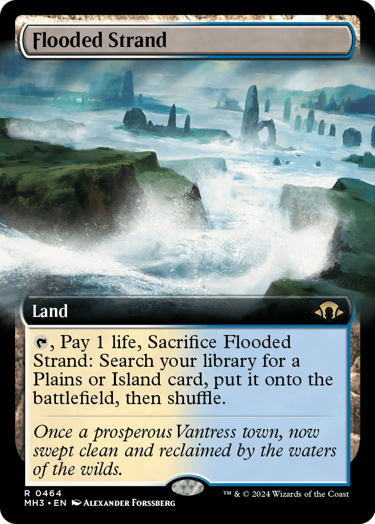 Flooded Strand (Extended Art) [Modern Horizons 3] Foil