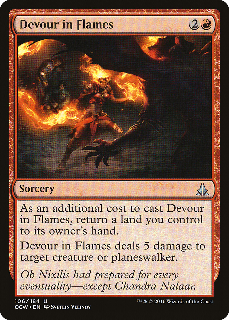Devour in Flames [Oath of the Gatewatch] Foil