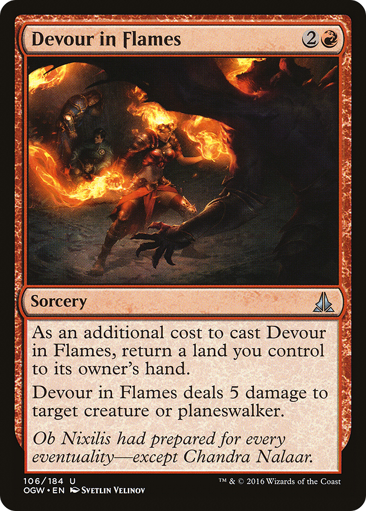 Devour in Flames [Oath of the Gatewatch] Foil