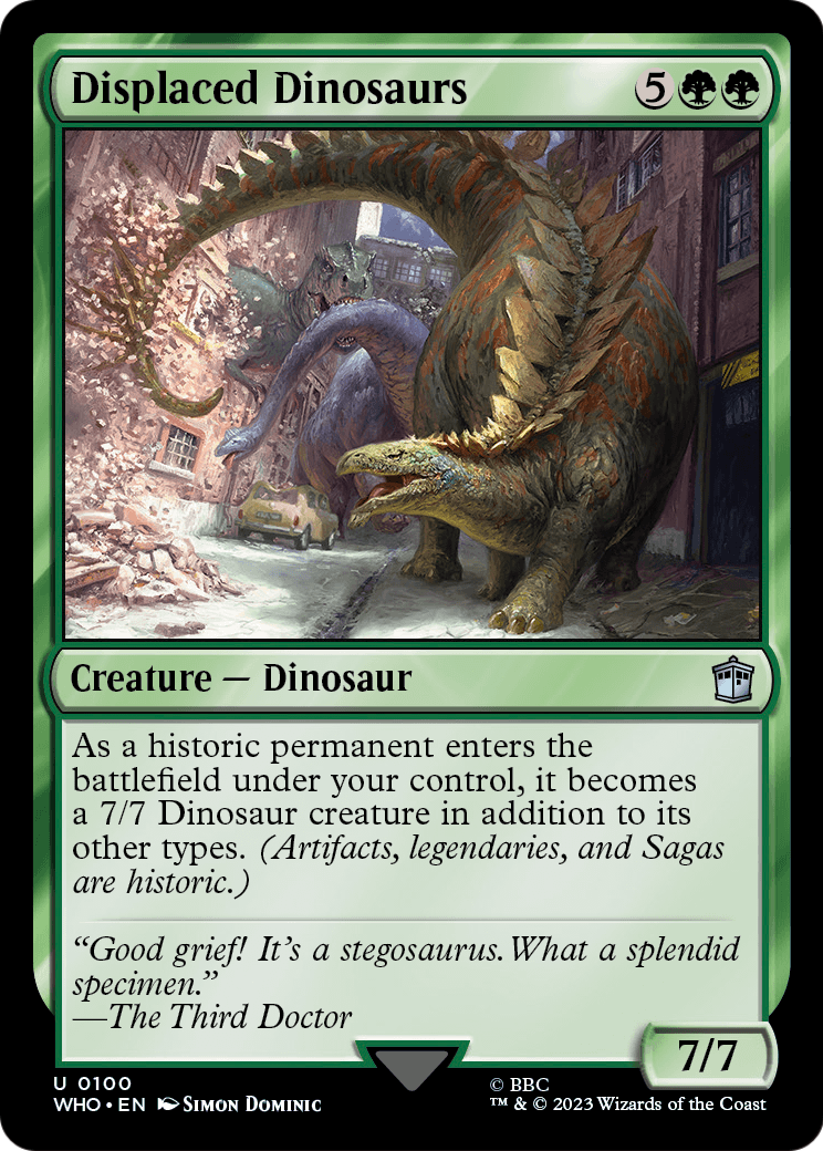 Displaced Dinosaurs [Doctor Who] Foil