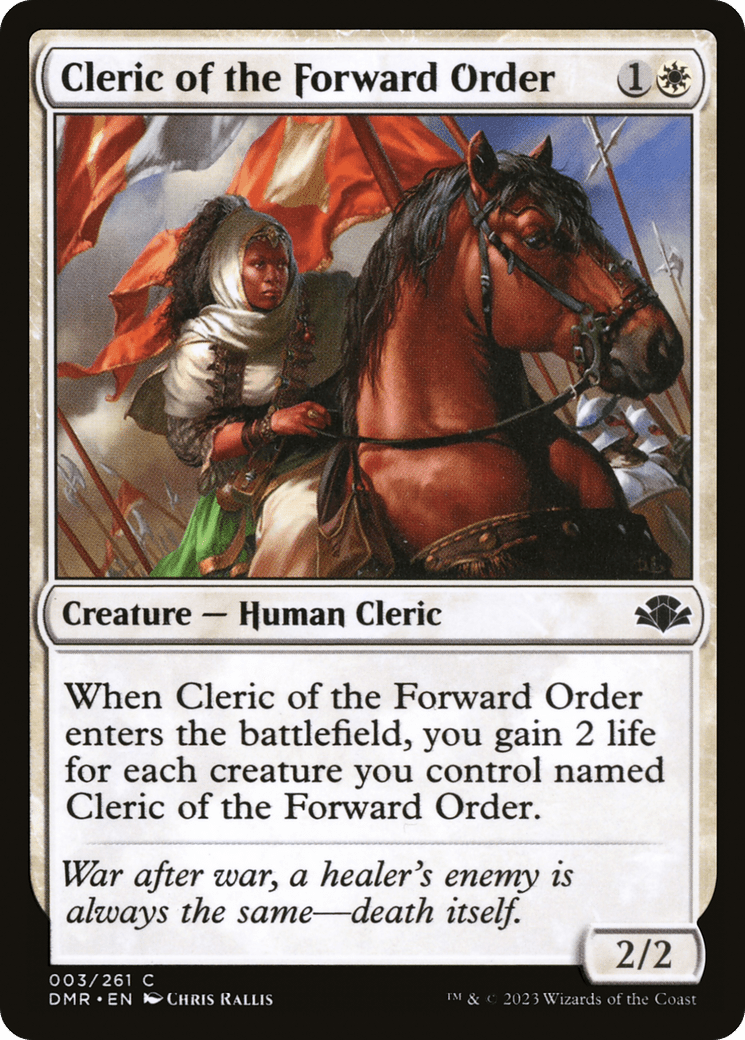 Cleric of the Forward Order [Dominaria Remastered] Foil